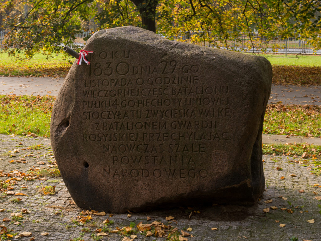 Memorial Stone of the November Uprising